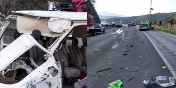 Tráiler impacta con camioneta en autopista México – Querétaro, hay 3 muertos