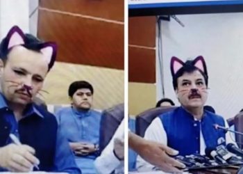 Olvidó quitar el filtro y políticos aparecieron en transmisión con orejas de gato
