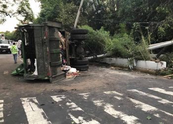 Tren se descarriló en Toluca