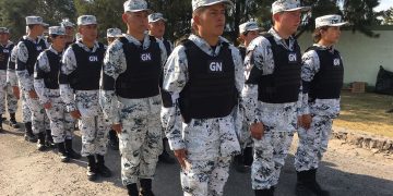 Llegan a la capital potosina 500 elementos de la Guardia Nacional
