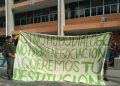 Alumnas de la UASLP protestan por acoso sexual
