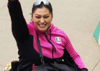 Tetracampeona paralímpica Ángeles Ortiz marca récord