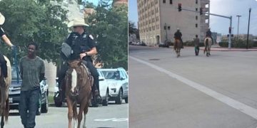 Indigna que policía de Texas amarre y detenga de esa manera a un afroamericano