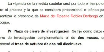 Robles estará en prisión todo el tiempo que dure el juicio: juez
