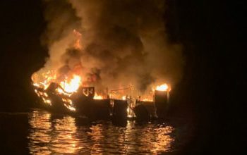 Barco de turismo se incendia en la costa de California; 34 personas desaparecidas