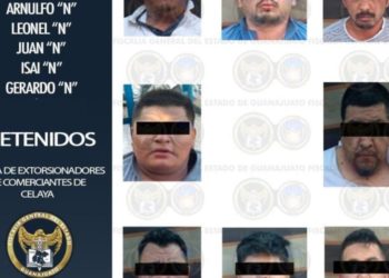 Dos policías son detenidos por vínculos con banda de extorsionadores en Celaya
