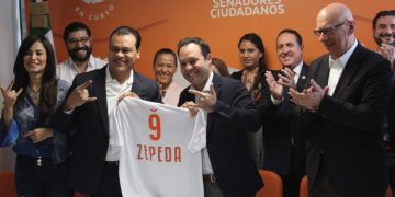 El senador Juan Zepeda es presentado como nuevo miembro de Movimiento Ciudadano