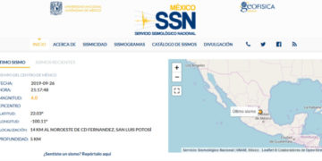Se registraron tres sismos en la zona media de SLP; no se reportan daños