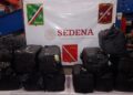 En el Aeropuerto Ponciano Arriaga, fueron asegurados 140 kg de mariguana