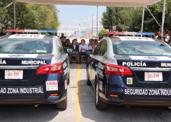 Entregan patrullas para la Zona Industrial