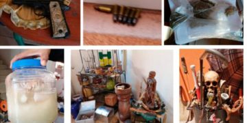 Hallan cráneos, feto y objetos para rituales en casa despojada de CDMX; hay tres detenidos