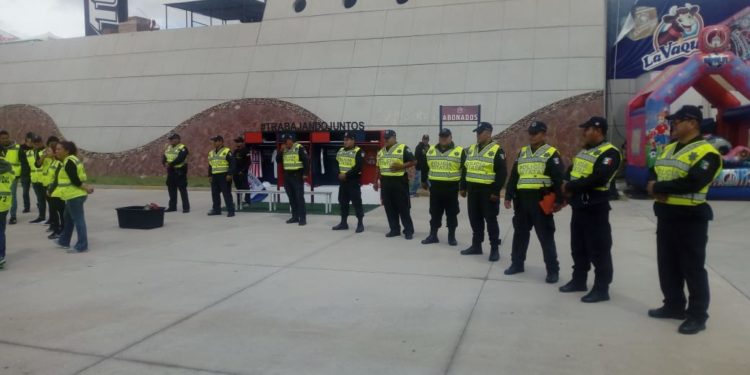 Listo operativo de seguridad en partido del Atlético San Luis vs Gallos Blancos de Querétaro