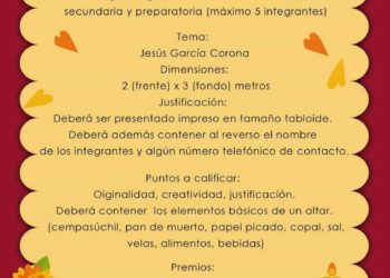 Se les invita a concurso de Comparsas y de Altar de muertos