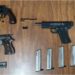 Detienen a tres hombres por portación de armas de fuego