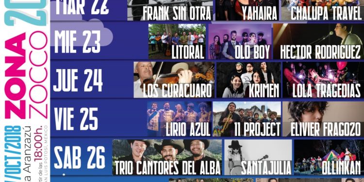 Invitan al Festival Zona Zocco 2019 en Plaza de Aranzazú