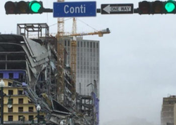 #VIDEO Colapsa hotel Hard Rock en Nueva Orleans; 1 muerto, 3 desaparecidos