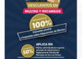 Este martes inicia campaña de descuentos en multas y recargos