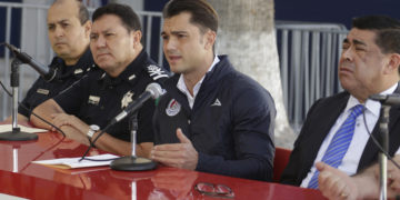 Ofrecen rueda de prensa por los hechos en el estadio Alfonso Lastras
