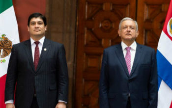 AMLO recibe al presidente de Costa Rica