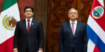AMLO recibe al presidente de Costa Rica