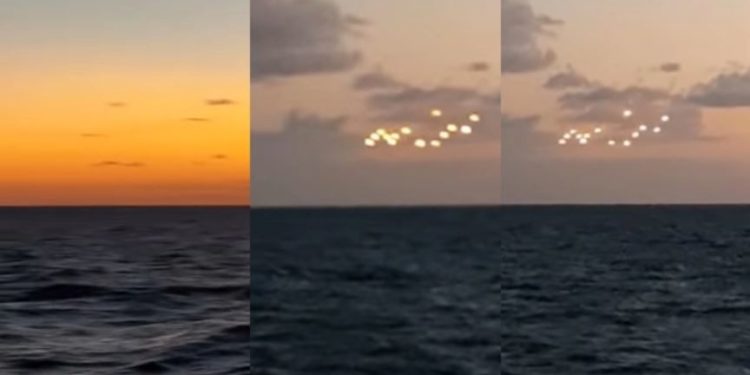 #VIDEO Captan 14 bolas de luz brillantes sobre el Océano Atlántico