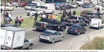 Tiroteo en cortejo fúnebre de San Miguel de Allende; mueren dos y hieren a 5