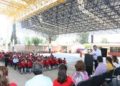 Nava Palacios supervisa techado de primaria en comunidad de Peñasco