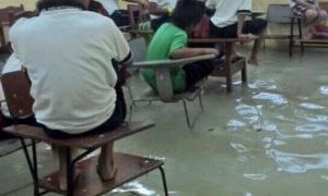 Escuelas afectadas por las lluvias en la Huasteca