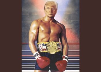 Aparece Trump al estilo Rocky Balboa