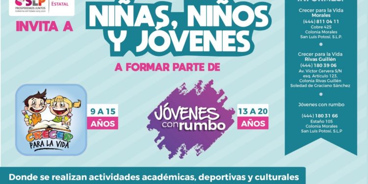 DIF estatal invita a acercarse a los Centros Crecer para la Vida y Jóvenes con Rumbo