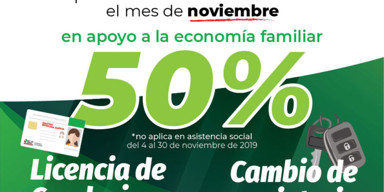 SEFIN con 50% de descuento en licencias de conducir y cambio de propietario