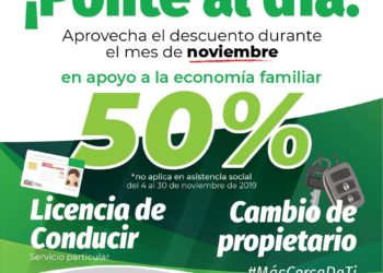 Última semana del 50% de descuento en licencias de conducir y cambio de propietario de vehículo