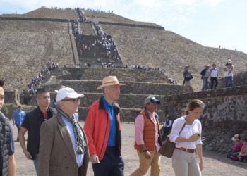 Teotihuacan recibe la visita del primer ministro de Singapur