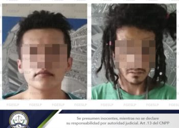 ¡Detienen a dos sujetos que atacaron a policía!