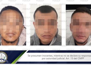 Capturan a tres jóvenes con armas de alto calibre y droga