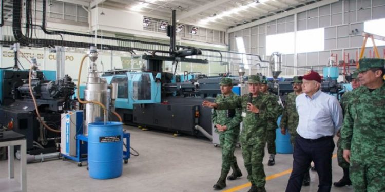 Presidente supervisa el traslado de fábrica de armas de la Sedena a Puebla