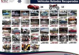 Recuperan en SLP vehículos robados