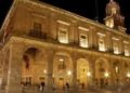 Proyección de luz en Palacio Municipal con motivo de su fundación