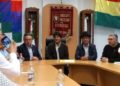 Evo Morales visita sede del Sindicato Mexicano de Electricistas