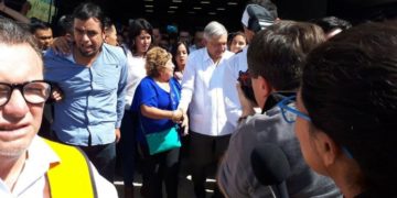 AMLO en Yucatán en medio de gritos y reclamos