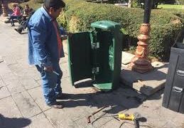 Colocarán papeleras nuevas en el Centro Histórico
