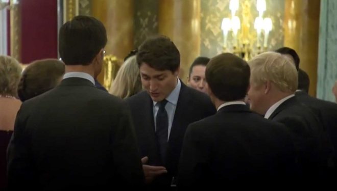 Trump,  burla de Macron, Trudeau y Johnson en OTAN