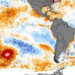 Masa de agua cálida en el Pacífico se mueve a Sudamérica