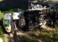 Vuelca pipa de Pemex en la Chamapa-Lechería