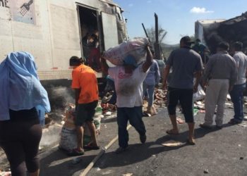 Se registra rapiña tras choque en Culiacán