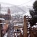 Real de Catorce se viste de blanco, reportan caída de nieve