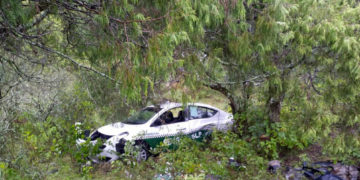 Tres personas lesionadas tras accidente en carr. Rioverde