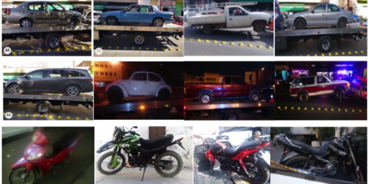 Detienen a 6 hombres por robo de vehículos y recuperan 18 unidades