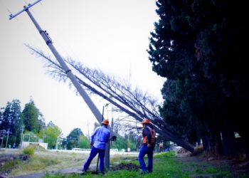 Por fuertes vientos Interapas suspende energía a 20 pozos de agua