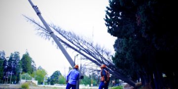 Por fuertes vientos Interapas suspende energía a 20 pozos de agua